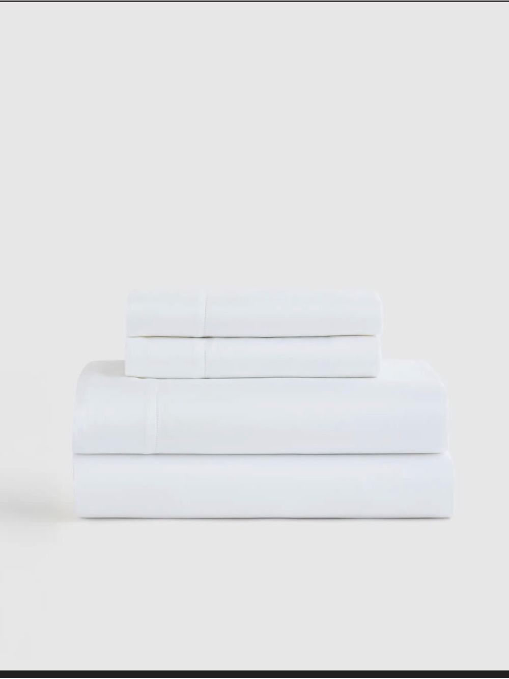 Quince Signature Giza Cotton Sateen Sheet Set- White